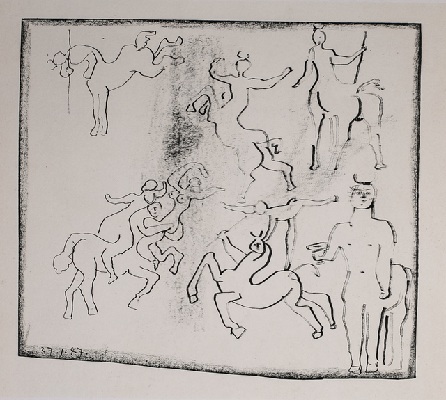 Pablo Picasso, ‘Centaures Jouant (Centaurs Playing), 1949 Limited edition Lithograph by Pablo Picasso’, 1949, White Cross