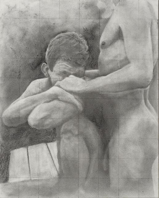 Rick Sindt, ‘Untitled - After Cadmus’, 2017, Drawing, Collage or other Work on Paper, Graphite and graphite powder on panel, Gallery Victor Armendariz
