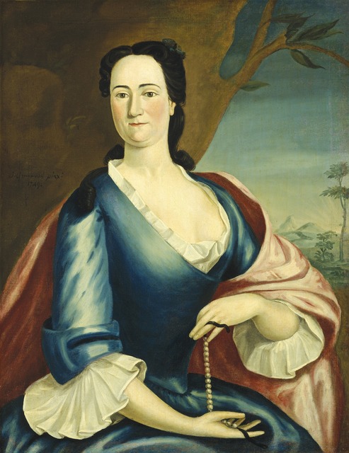 John Greenwood, ‘Elizabeth Fulford Welshman’, 1749, Painting, Oil on canvas, National Gallery of Art, Washington, D.C.
