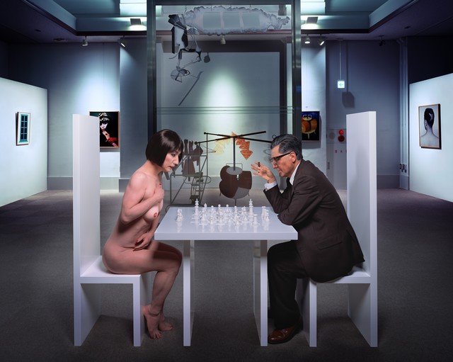 Yasumasa Morimura, ‘Self Portrait as Marcel Duchamp (Based on the photo by Julian Wasser) A Requiem: Theatre of Creativity’, 2010, Galería Juana de Aizpuru