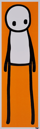Standing Figure, Signed Print Together with Signed and Illustrated Book, "Stik"