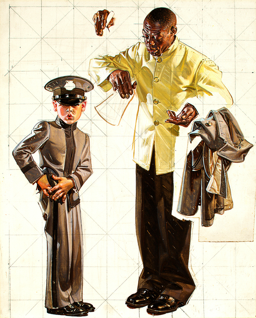 Joseph Christian Leyendecker | Preliminary Study for a Saturday Evening