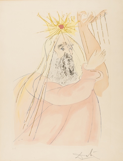 Salvador Dalí, ‘King David (from Our Historical Heritage) (M & L 761; Field 75-4-E)’, 1975, Print, Etching with pochoir printed in colours, Forum Auctions