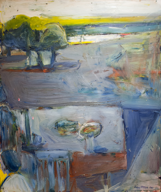 Roland Petersen, ‘Leaving the Picnic’, 1960, Painting, Oil on canvas, Studio Shop Gallery