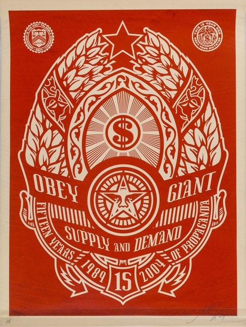 Shepard Fairey, ‘Supply and Demand (Red)’, 2004, Heritage Auctions