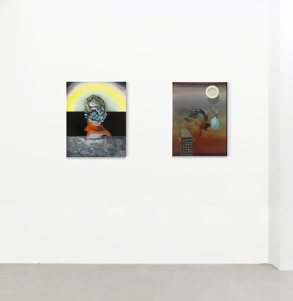 installation view Benedikt Hipp, "Neonatal refractions XIV, 2016" and "purposeful holdings, 2016" installation view Benedikt Hipp, "Neonatal refractions XIV, 2016" and "purposeful holdings, 2016"