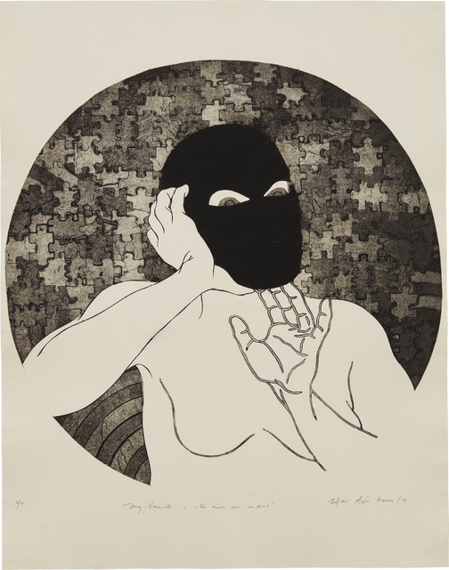 Belkis Ayón, ‘My Vernicle o ¿tu amor me condena? (My Vernicle or Your Love Condemns Me)’, 1998, Phillips