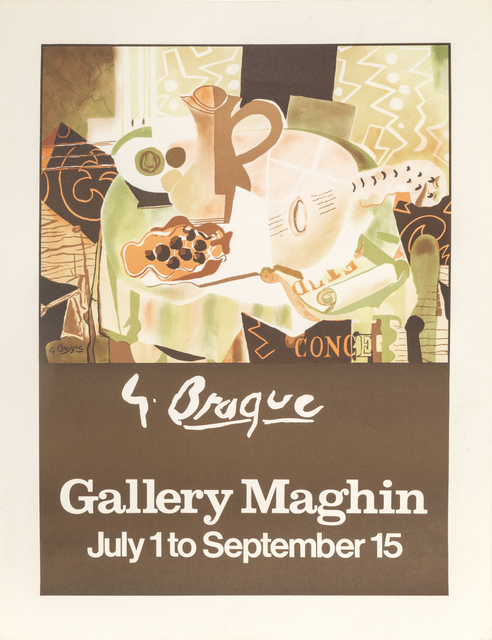 Georges Braque, ‘Gallery Maghin Braque Exhibition’, ca. 1960, RoGallery