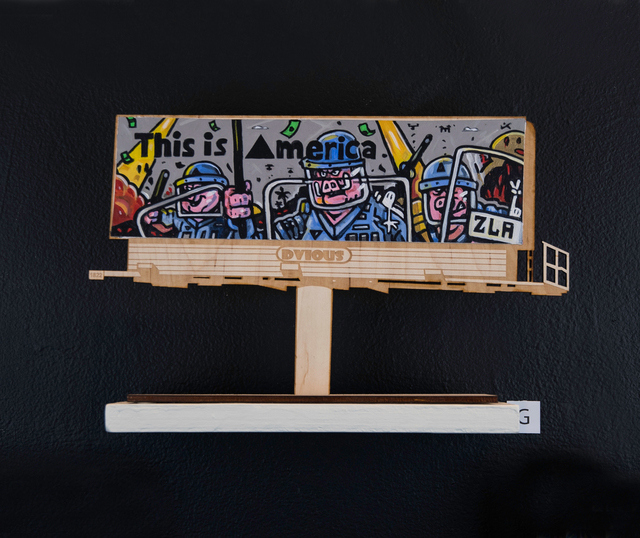 ZLA, ‘Billboard G’, 2018, Painting, Acrylic on Wood Cutout, EWKUKS