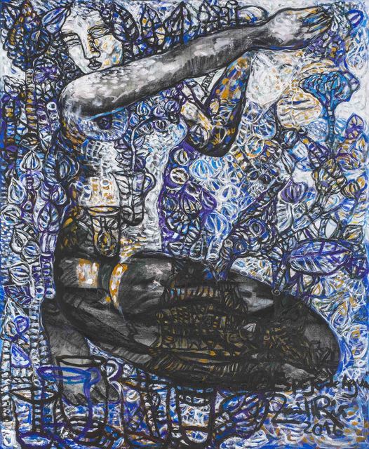 Zaida del Río, ‘Espejo de agua | Wasserspiegel | Water Mirror’, 2016, Painting, Mixed on canvas, ArteMorfosis - Cuban Art Platform