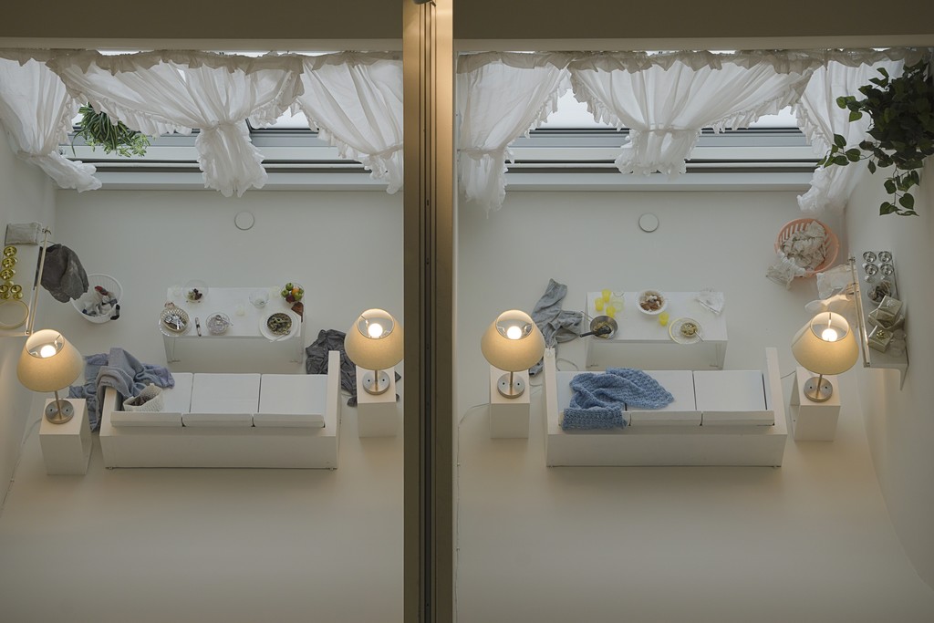 Samara Golden: A Trap in Soft Division, 2016; Installation view, Yerba Buena Center for the Arts. Courtesy the artist and Night Gallery. Photography by TK. Samara Golden: A Trap in Soft Division, 2016; Installation view, Yerba Buena Center for the Arts. Courtesy the artist and Night Gallery. Photography by TK.
