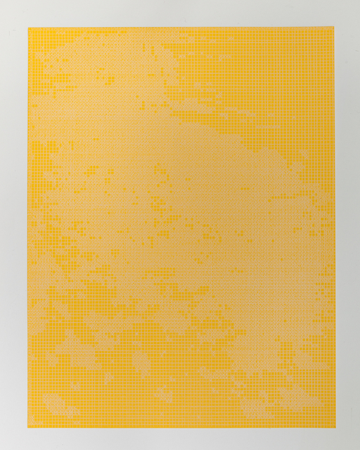 Corinne Laroche, ‘White on gold yellow’, 2008, Galerie Laurent Mueller