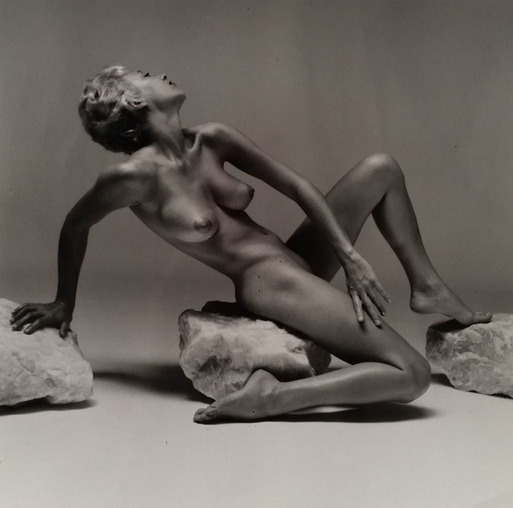 André de Dienes, ‘Nu pose sur pierre’, 1960, Kunzt Gallery