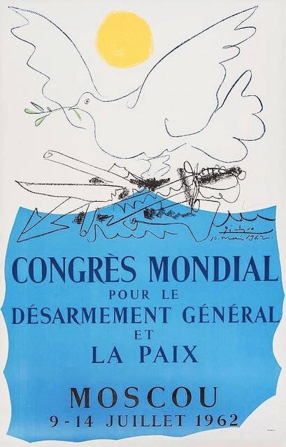 Pablo Picasso, ‘Congrès pour la Paix’, 1962, Print, Original lithograph in colors, michael lisi / contemporary art