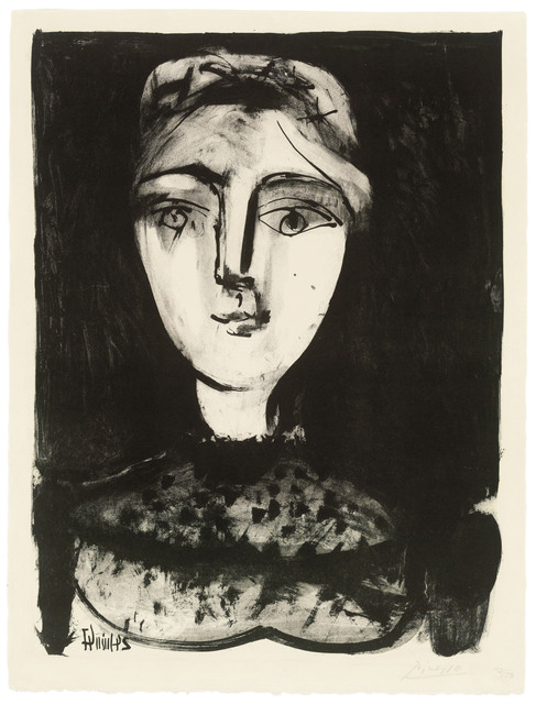Pablo Picasso, ‘Tête de jeune femme’, 1947, Christie's
