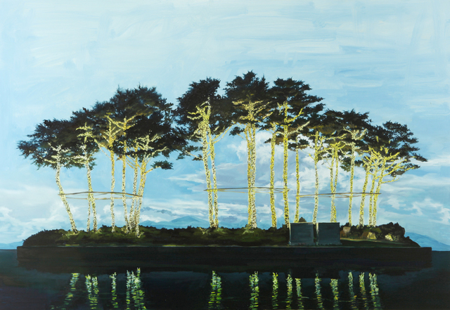Kim Sang Kyun, ‘Pine Trees with light bulb ’, 2015, Vivian Choi Gallery
