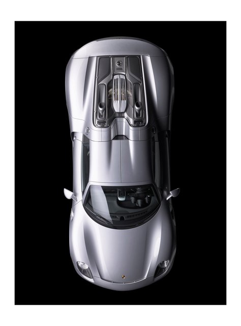 Michael Furman, ‘2015 PORSCHE 918 OVERHEAD E’, ca. 2014, Photography, Michael Furman, Photograph, Porsche, Porsche Portraits, Patina Gallery