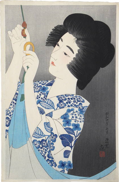 Itō Shinsui, ‘The First Collection of Modern Beauties: Mosquito Net’, ca. 1929, Scholten Japanese Art