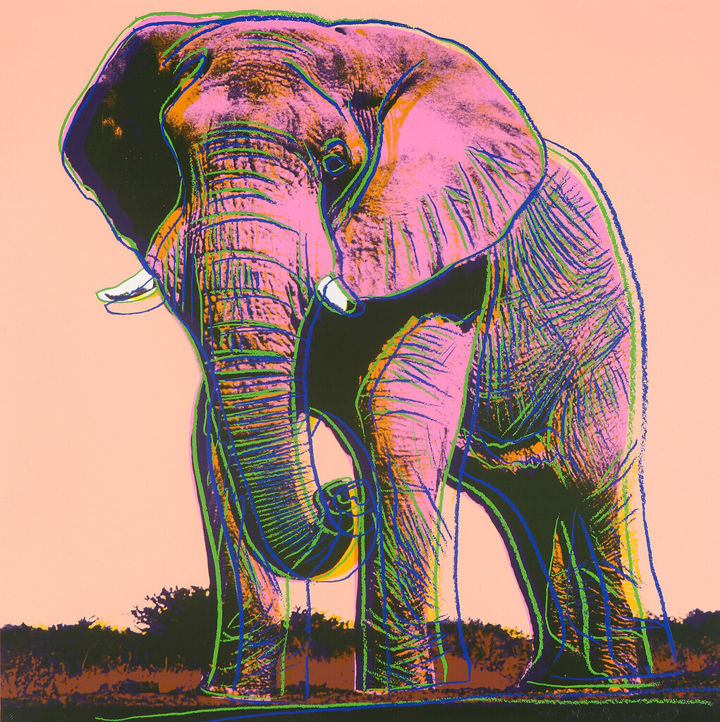 Andy Warhol - African Elephant, from Endangered Species (F. & S. 293)