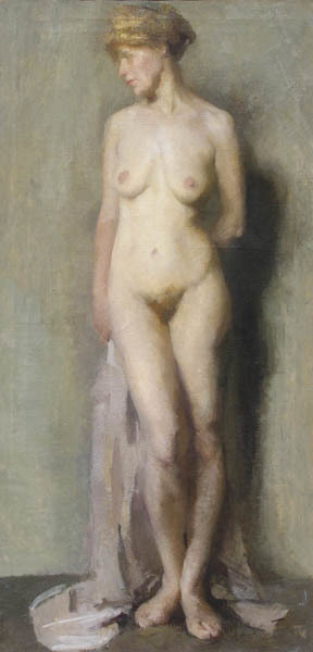 Beatrice Whitney Van Ness, ‘Nude with Draperies’, ca. 1910, Painting, Oil on canvas, Childs Gallery