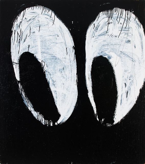 Joyce Pensato, ‘Magic Bag Eyes’, 2014, Painting, Enamel on linen, Petzel Gallery