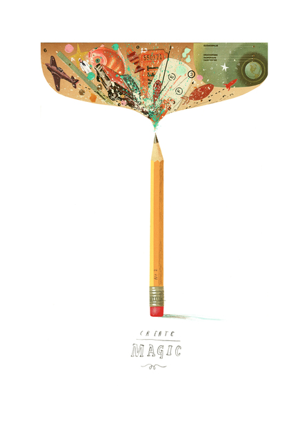 Oliver Jeffers, ‘Create (Magic) Curiosity’, 2019, Lazinc