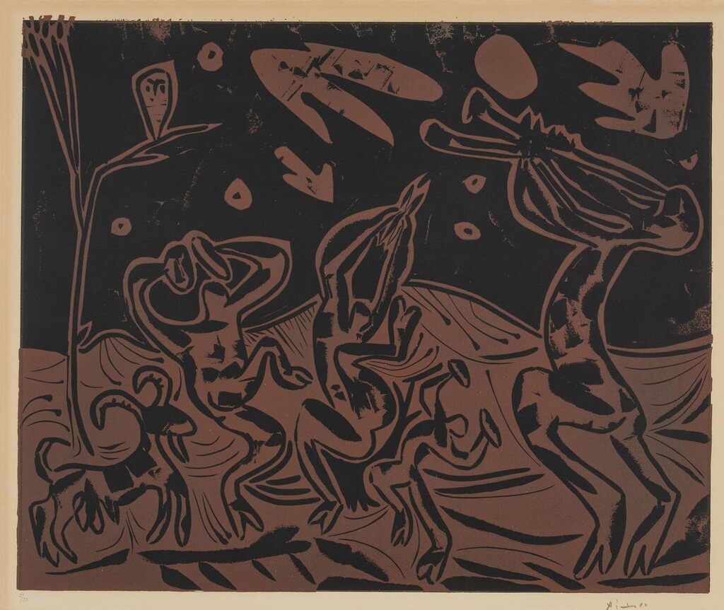 Pablo Picasso - Les Danseurs au Hibou (Bloch 936; Baer 1256)