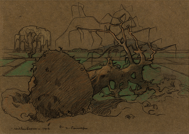 Jacob Hendrik Pierneef, ‘Wildenboom’, 1912, Drawing, Collage or other Work on Paper, Mixed media on paper, Strauss & Co