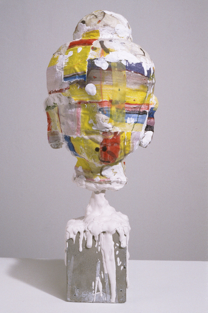 Arlene Shechet, ‘Madras Head’, 1997, Sculpture, Hydrocal, acrylic paint, steel, and concrete, ICA Boston