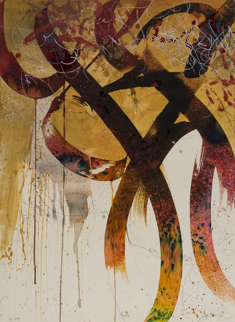 José Parlá, ‘Noise’, 2009, Mixed Media, Mixed media on paper, Forum Auctions
