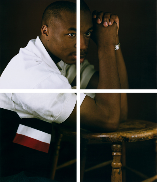 Dawoud Bey, ‘Damian’, circa 1995, Photography, Set of four unique Polaroids, mounted, Swann Auction Galleries