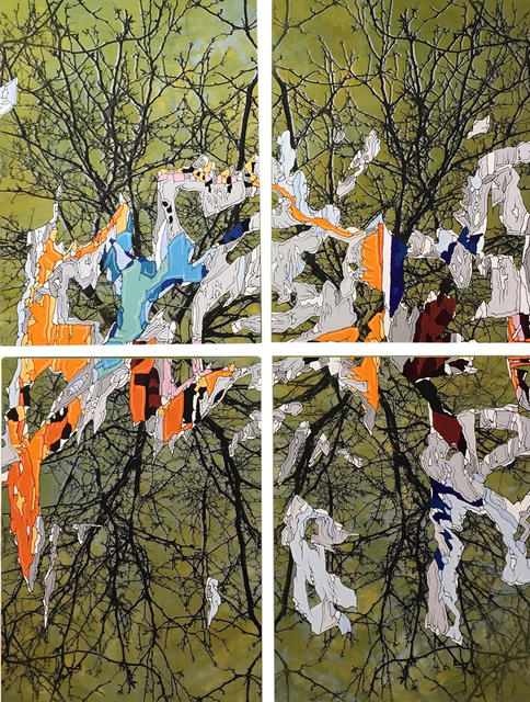 J Ivcevich, ‘Mosaic 1’, 2017, Painting, Mixed media, Garvey | Simon