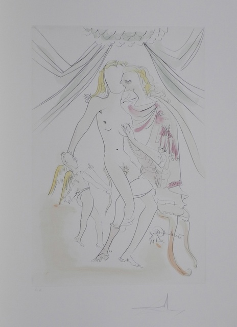 Salvador Dalí, ‘Hommage a Albrecht Durer Vrnus, Mars et Cupidon’, 1971, Print, Etching, Fine Art Acquisitions Dali