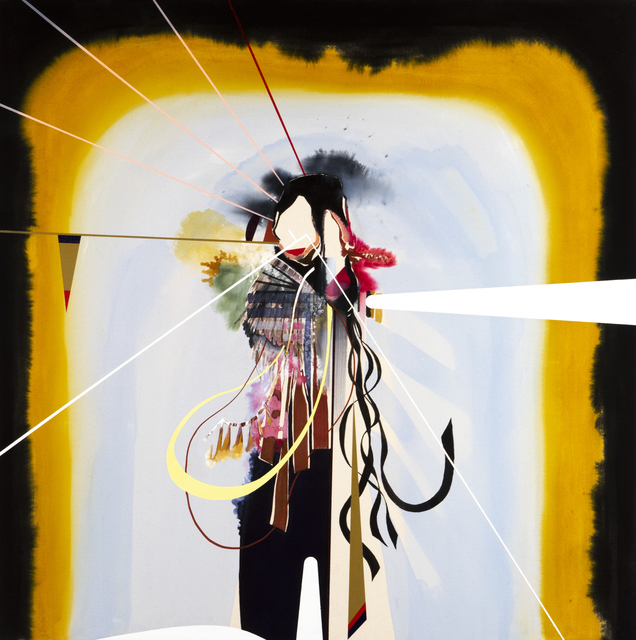 Luke Whitlatch, ‘Who Is This Captain and Where Do His Friends Live’, 2020, Painting, Dye, acrylic and oil on linen, Tracey Morgan Gallery