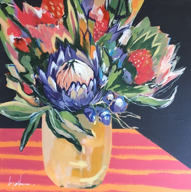 Angela Maritz, ‘Floral State of Array’, 2018, Painting, Acrylic on Canvas, Black Door Gallery