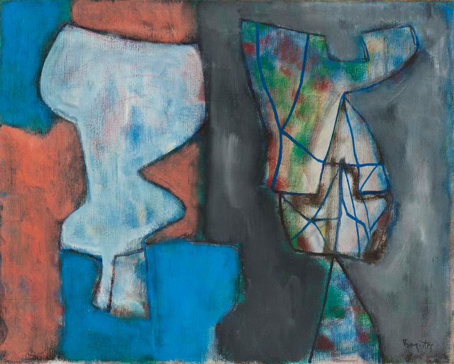 William Baziotes, ‘Figurine and Mirror’, 1947, Painting, Oil on canvas, Michael Rosenfeld Gallery