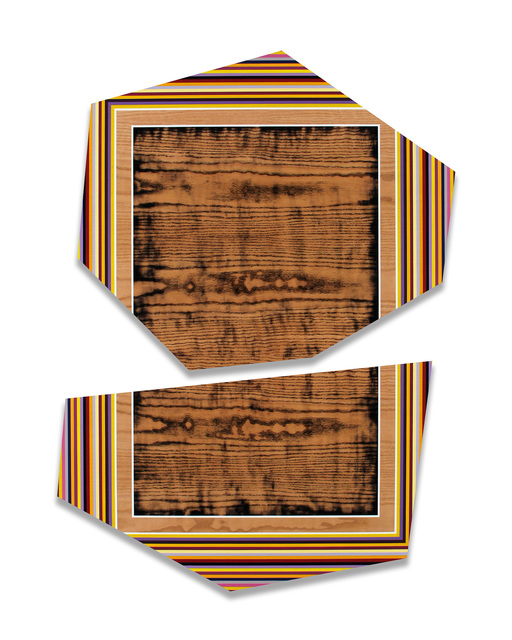 J.T. Kirkland, ‘Subspace 98’, 2012, Painting, Acrylic on curly red oak plywood, Adah Rose Gallery