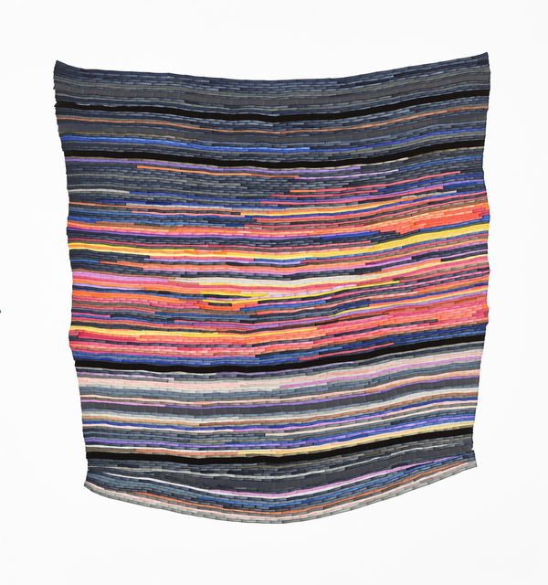 Carly Glovinski, ‘Fire Belly Sunset Rag Rug’, 2017, Morgan Lehman Gallery