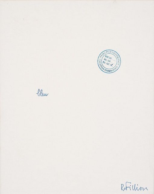 Robert Filliou, ‘bleu’, 1970, Richard Saltoun