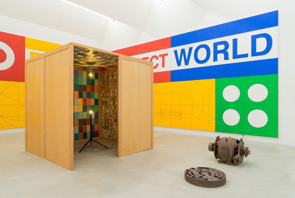 Installation view of "Matt Mullican: Nothing Should Exist" at Kunstmuseum Winterthur, 2016. Installation view of "Matt Mullican: Nothing Should Exist" at Kunstmuseum Winterthur, 2016.