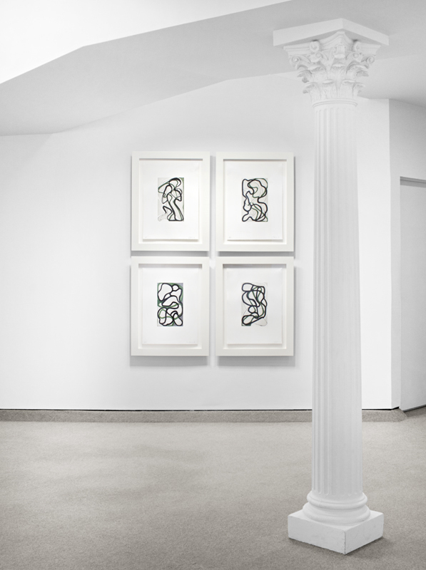 Installation view from BRICE MARDEN: Prints from 1972 to 1998 Installation view from BRICE MARDEN: Prints from 1972 to 1998
