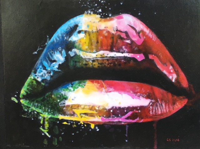 Cesar Santander, ‘Painted Lips’, 2014, The Michael Thomas Collection