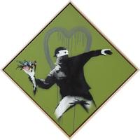 Banksy - Love is in the Air (AKA Flower Thrower)
