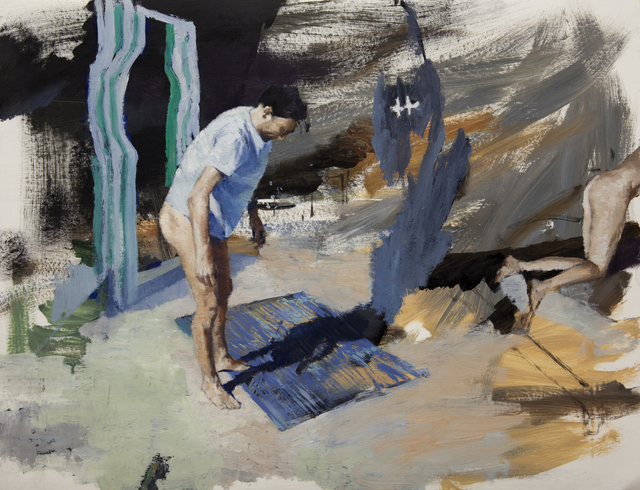 Julien Spianti, ‘Giovanni and Thyxana’, 2014, Painting, Oil on paper, Galerie Ariane C-Y