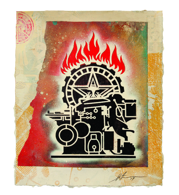 Shepard Fairey (OBEY), ‘Printing Press’, 2017, Underdogs Gallery