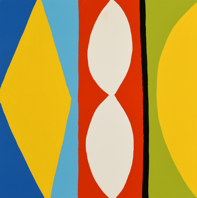 Kim MacConnel, ‘16 Bunny’, 2010, Painting, Sign-painter enamel on panel, Laguna Art Museum Benefit Auction