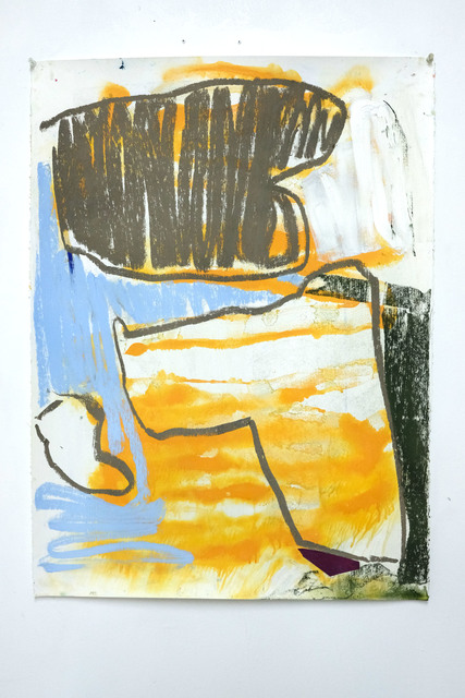 Taylor O. Thomas, ‘Can't cry over wrinkled socks’, 2018, Painting, Oil stick, pastel, ink oil, vellum on paper, Deli Grocery