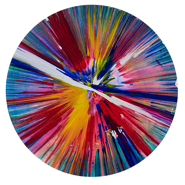Damien Hirst | Circle Spin Painting (Created at Damien Hirst Spin ...