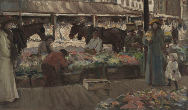 Fokko Tadama, ‘Public Market, Seattle’, 1910, de Young Museum