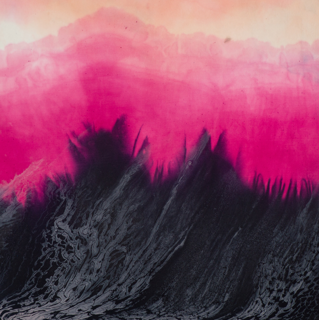 Jennifer Wolf, ‘Dye Painting #7’, 2020, Painting, Alum mordant, logwood, cochineal, mineral pigment, silk on canvas over panel, Bentley Gallery